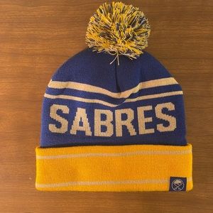 Buffalo Sabers Beanie With Pom-Pom. One Size.